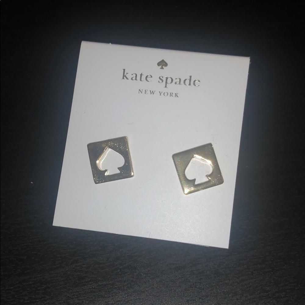 NWT Kate Spade Gold Cutout Earrings